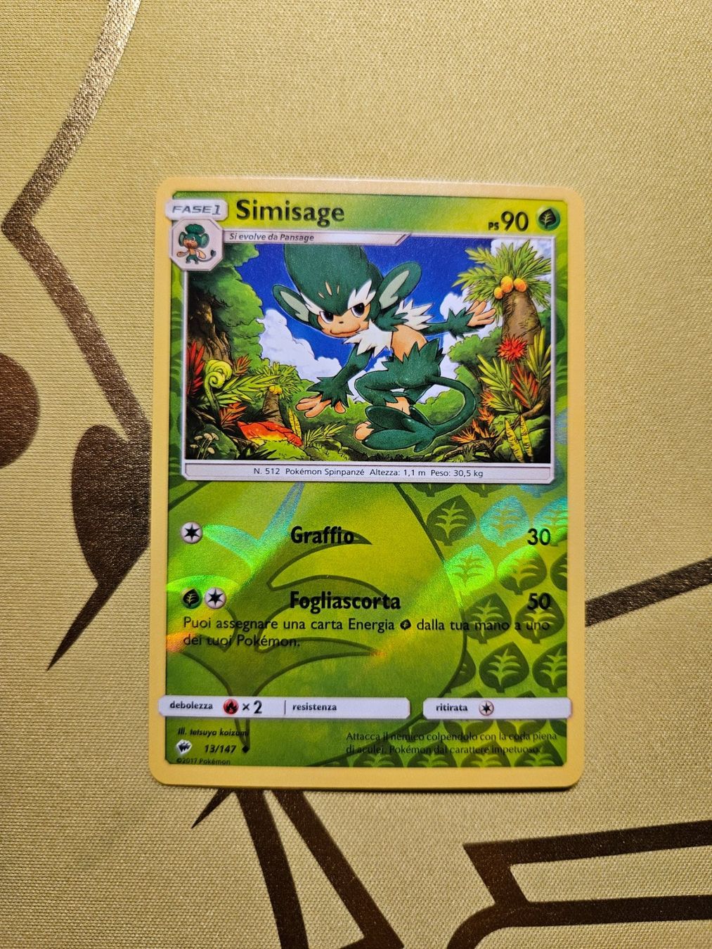 Pokémon Carte collezionabili: Burning Shardows - Simisage – Usato da Bellinzona venduto da Pokemarco
