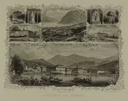 LUGANO, STAHLSTICH UM 1870