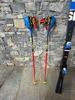 Pack slalom : bâtons Leki WCR SL + protège-mains et tibias