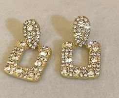Jolies boucles avec strass  2,4 cm fantaisie pour sortie