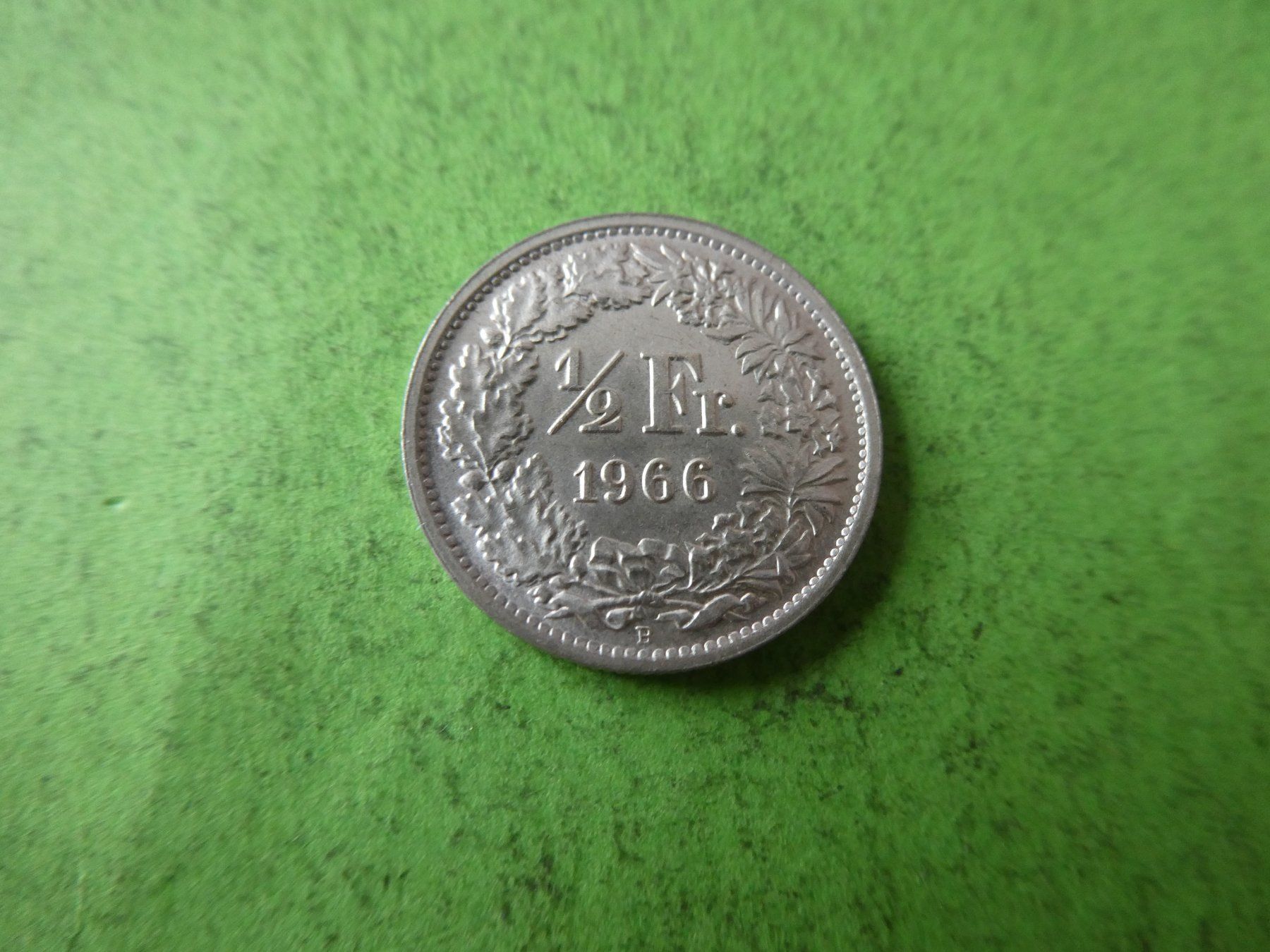 Tutti le monete: Schweiz 1966, 1/2 Franken - Silber – Usato da Hinterforst venduto da Rohusri