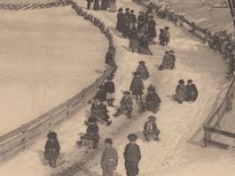 AK Yvonand - Plaisirs d'hiver - Sortie d'Ecole - 13.11.1903