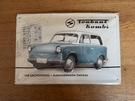 Retro-Werbeschild Trabant Kombi aus DDR-Zeiten (neu)