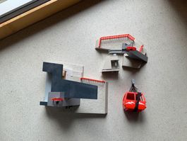 Playmobil Gondelbahn Bergstation mit Gondel, winterlich!