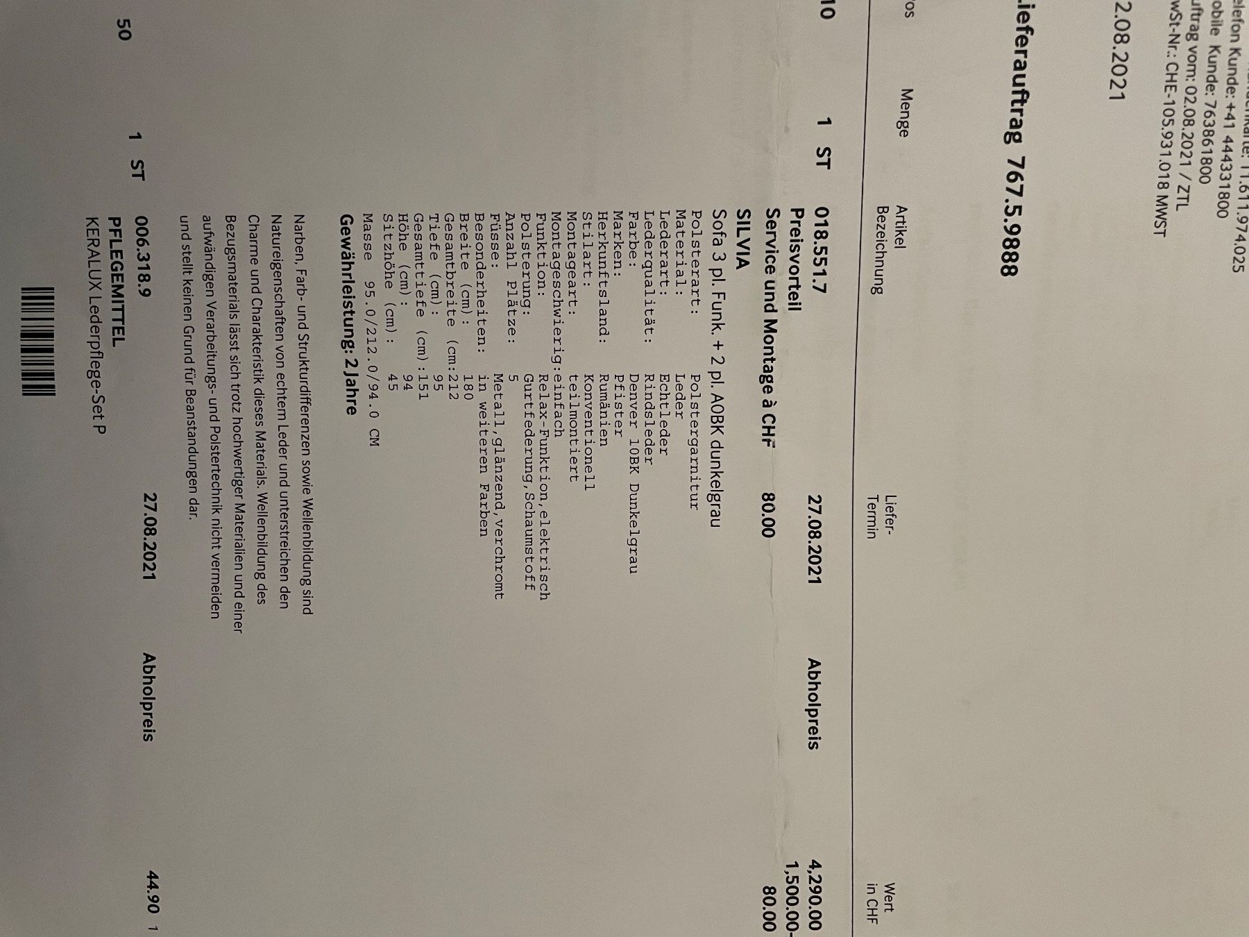 Divani: Polstergarnitur 2teilig - wird morgen 5.5. deaktiviert – Nuovo e nell'imballaggio originale da Zürich venduto da mandarin 1