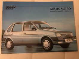 Austin Metro Verkaufsprospekt 16 Seiten