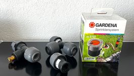 GARDENA Regulier- und Absperrdose (2722) mit Zubehör – Neu