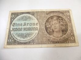 Bohème  1 Couronne 1940 -gros de Praga - Occupation