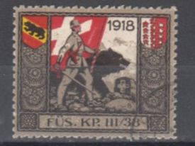 Tutti i francobolli: (1. WK) 3. Division Wi 123 gestempelt – Usato da Bürglen TG venduto da StampGraf