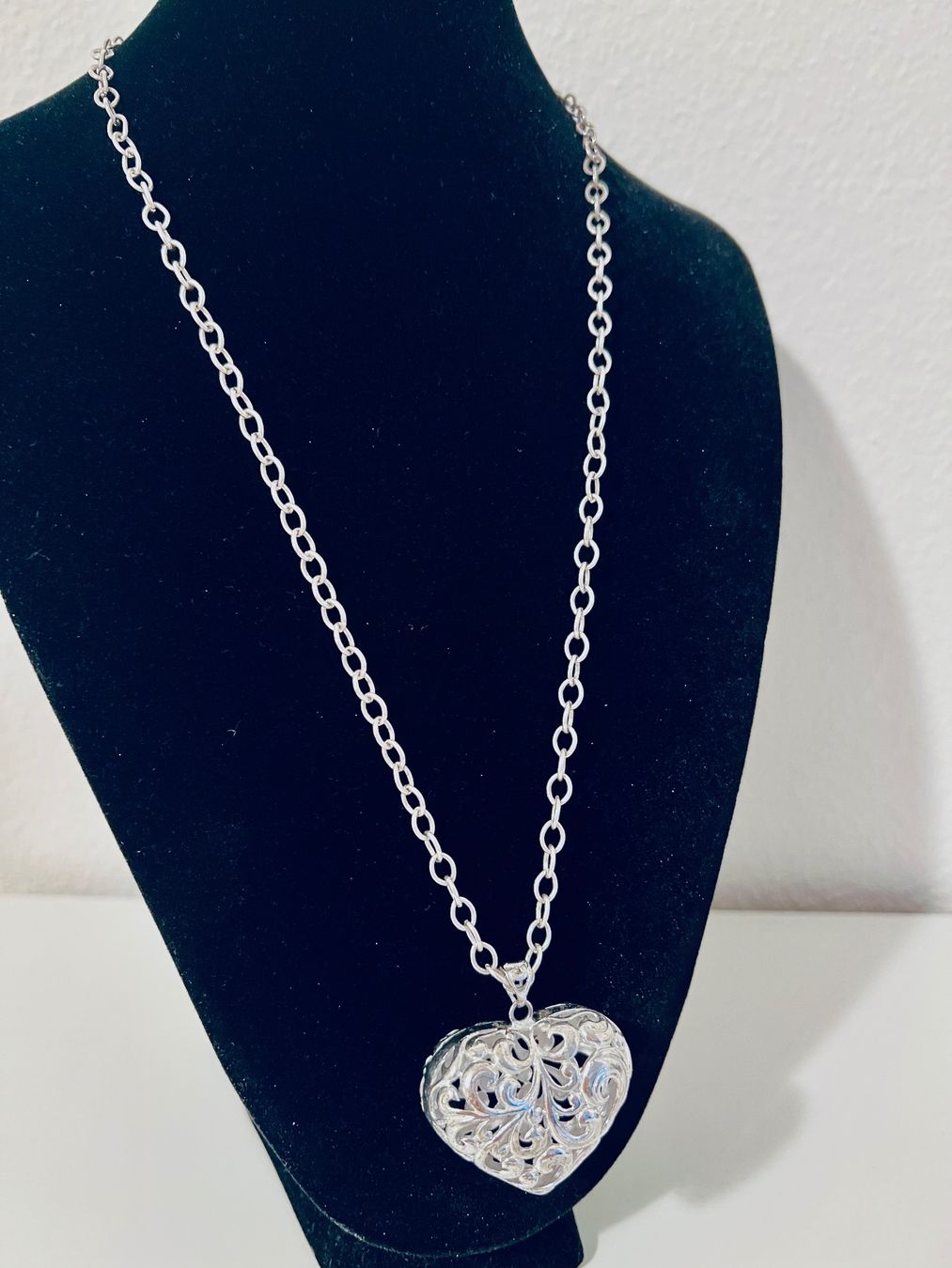 Colliers: Sterling Silber Herz Anhänger Kette – Neuf avec emballage d'origine à Rüschlikon par topswissvintage 3