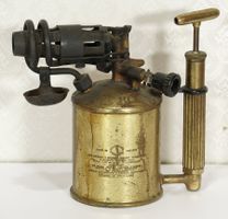 antike Lötlampe - Bunsenbrenner Sievert Sweden