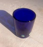 Murano Verre à eau bleu cobatlt