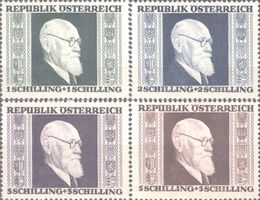 Österreich 772-775 ganze Serie Bundespräsident Karl Renner**