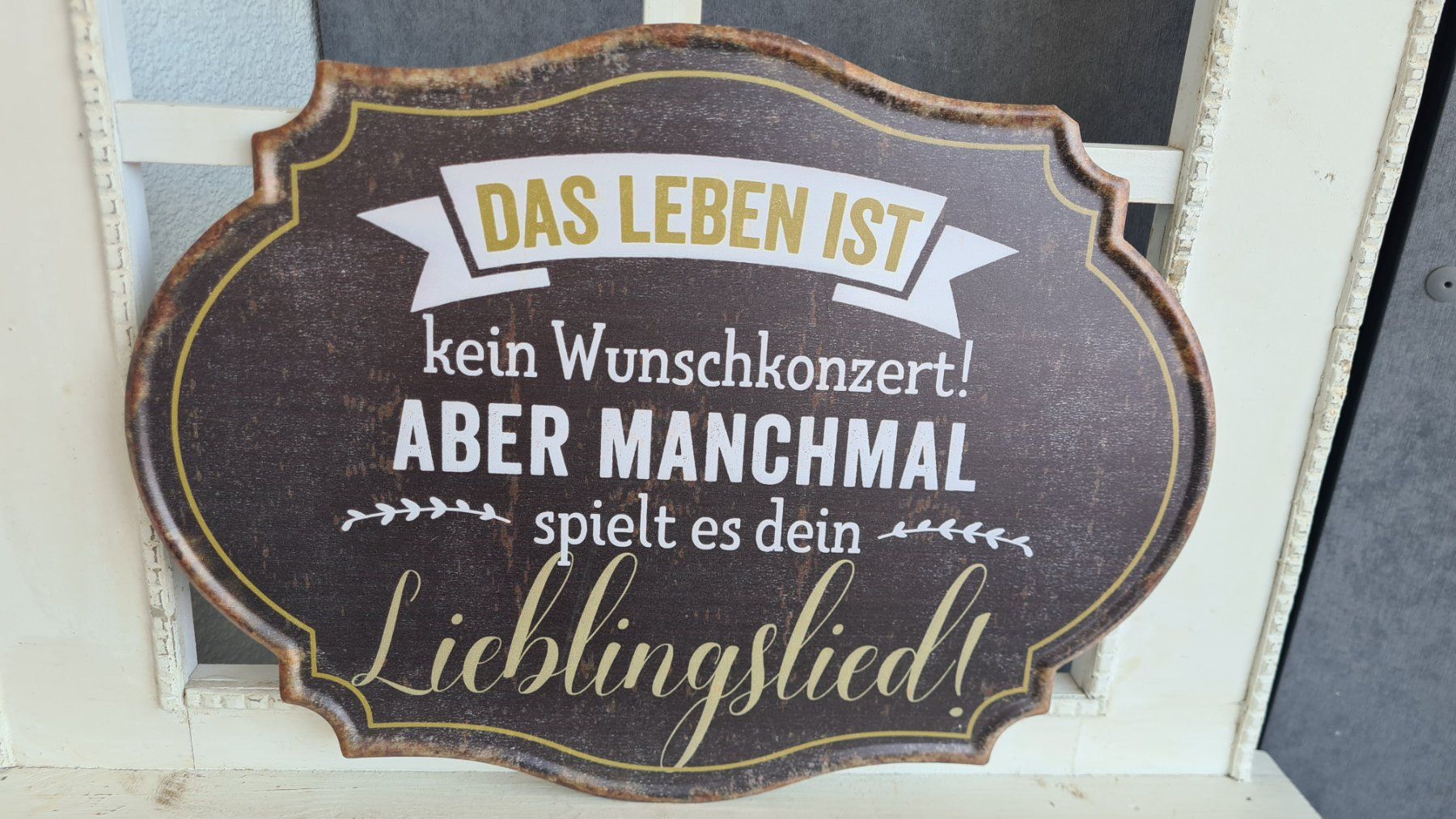 Insegne: Shabby- chic Schild Spruch 40x30cm Einzelstück – Nuovo e nell'imballaggio originale da Böttstein venduto da decodor-angi 1