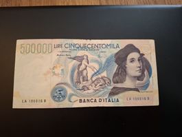 500000 lire Raffaello