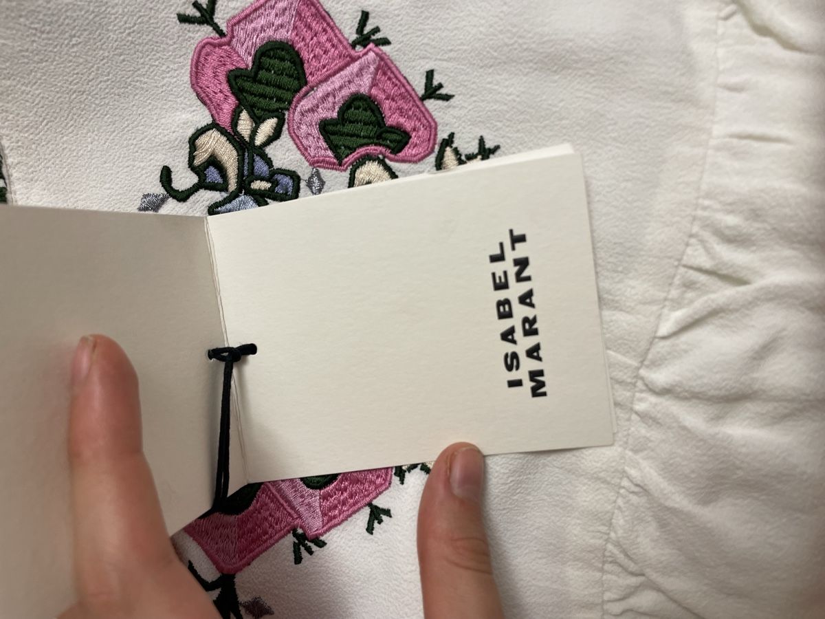 Isabel Marant Camicette: Isabel Marant Bluse weiss mit Stickungen neu – Nuovo e nell'imballaggio originale da Dittingen venduto da nje_9nlt 4