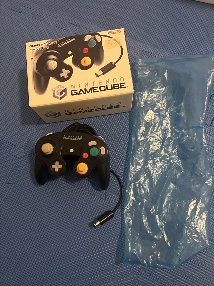Nintendo Controller: Original Nintendo GameCube Controller schwarz mit OVP – Usato da Gossau SG venduto da schlitzerdemon