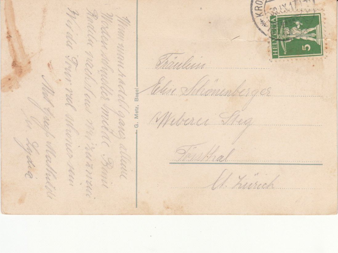 Ansichtskarten: St. Gallen 1917 – Gebraucht aus Bürglen TG von StampGraf 1
