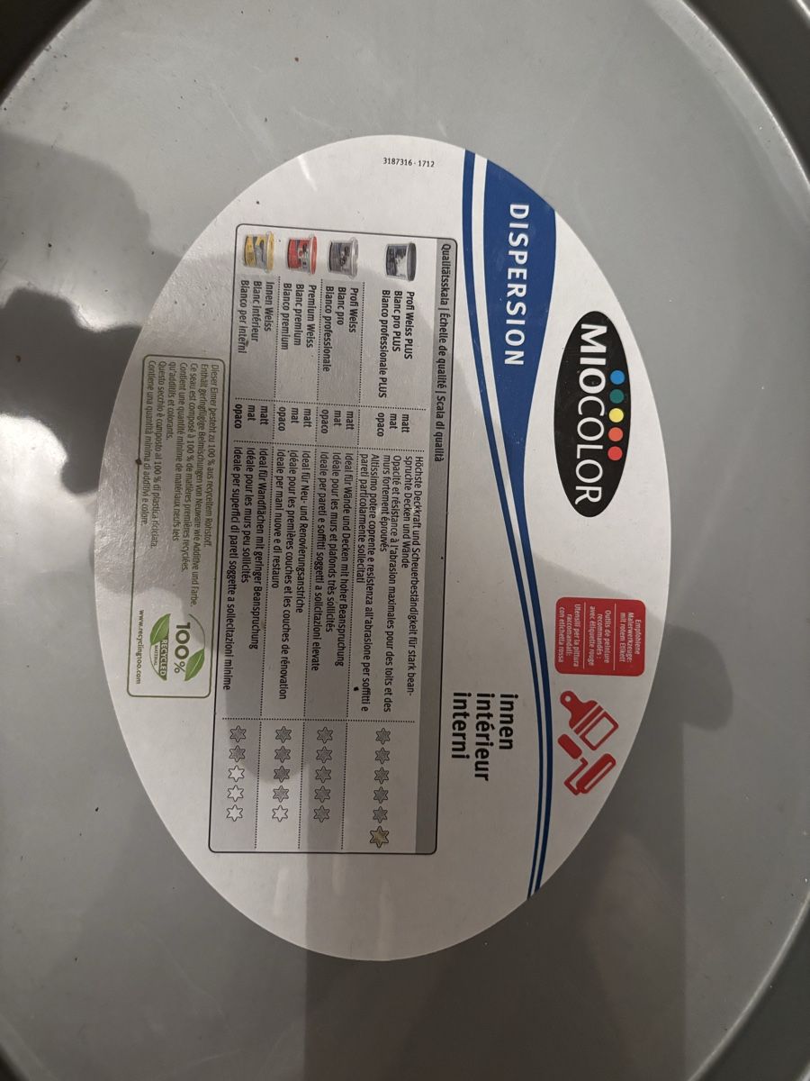 Farben: Miocolor Dispersion Profi Weiss Matt Paint 10L – Neu und originalverpackt aus Männedorf von aztamindenet 3