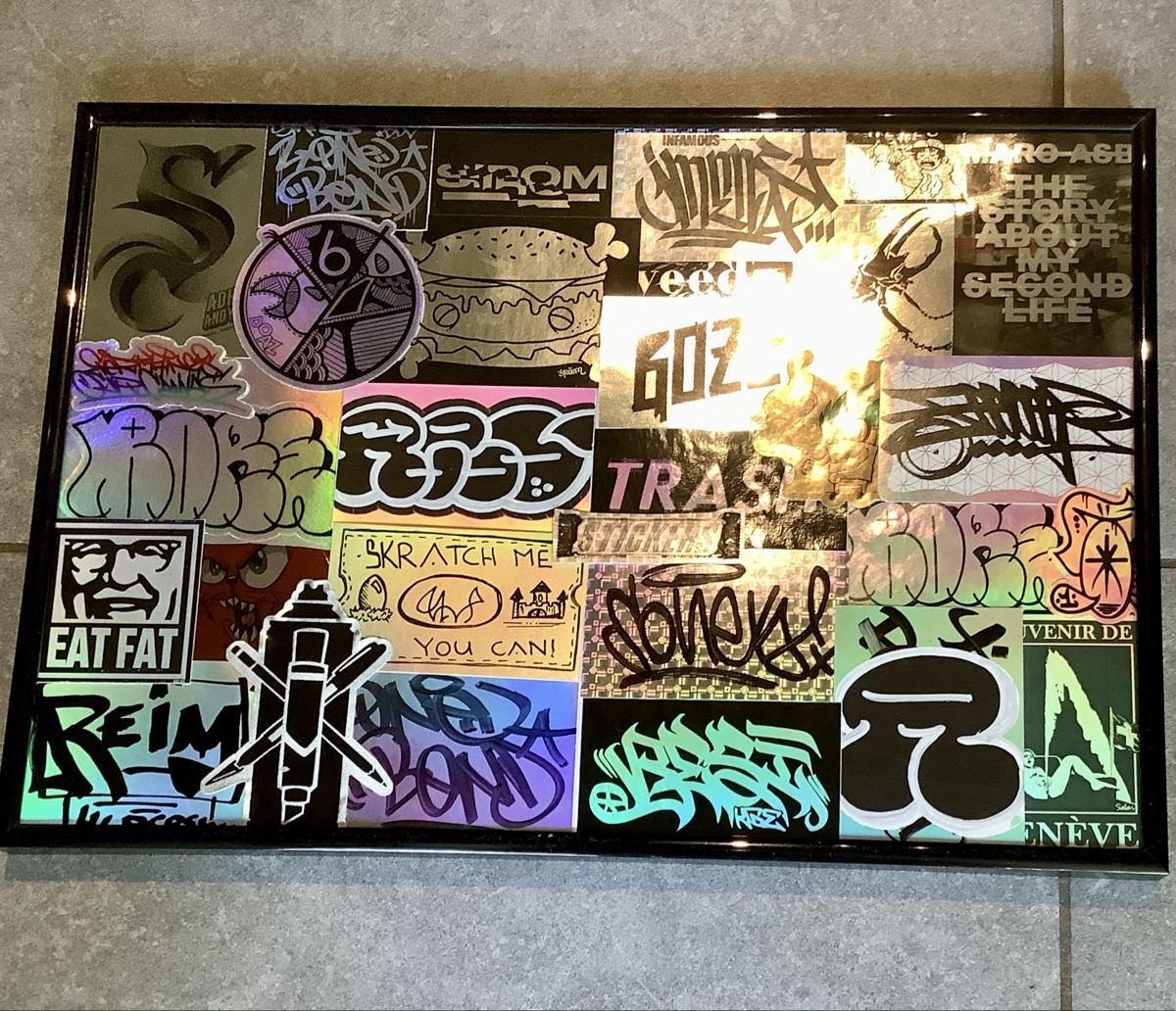 Foto & Immagini: Sticker Collage Graffiti schwarz-weiss Bild by Graffslaps.ch – Nuovo (secondo la descrizione) da zürich venduto da NickLos_26 4