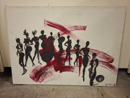 Wandbild / Gemälde / Frauen Akt Malerei, signiert '06