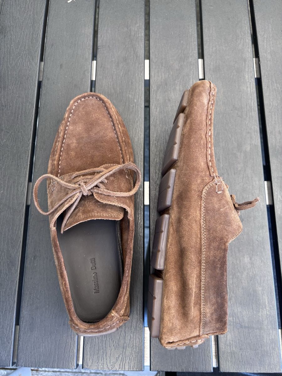 Massimo Dutti Herrenschuhe: Massimo Dutti Wildleder-Mokassin Braun, Grösse 42 – Neu (gemäss Beschreibung) aus Zürich von kev_xz98 2