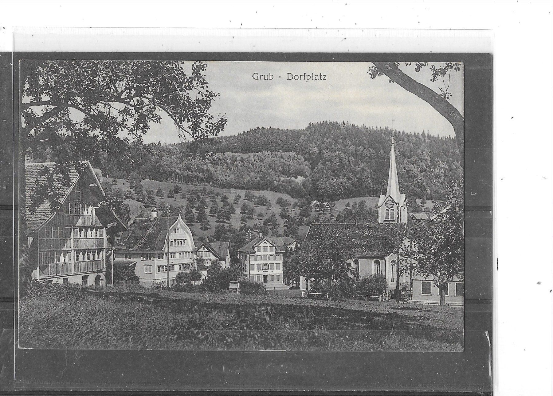 Ansichtskarten: AR Grub 1920 Dorfplatz – Gebraucht aus Schocherswil von Wilare