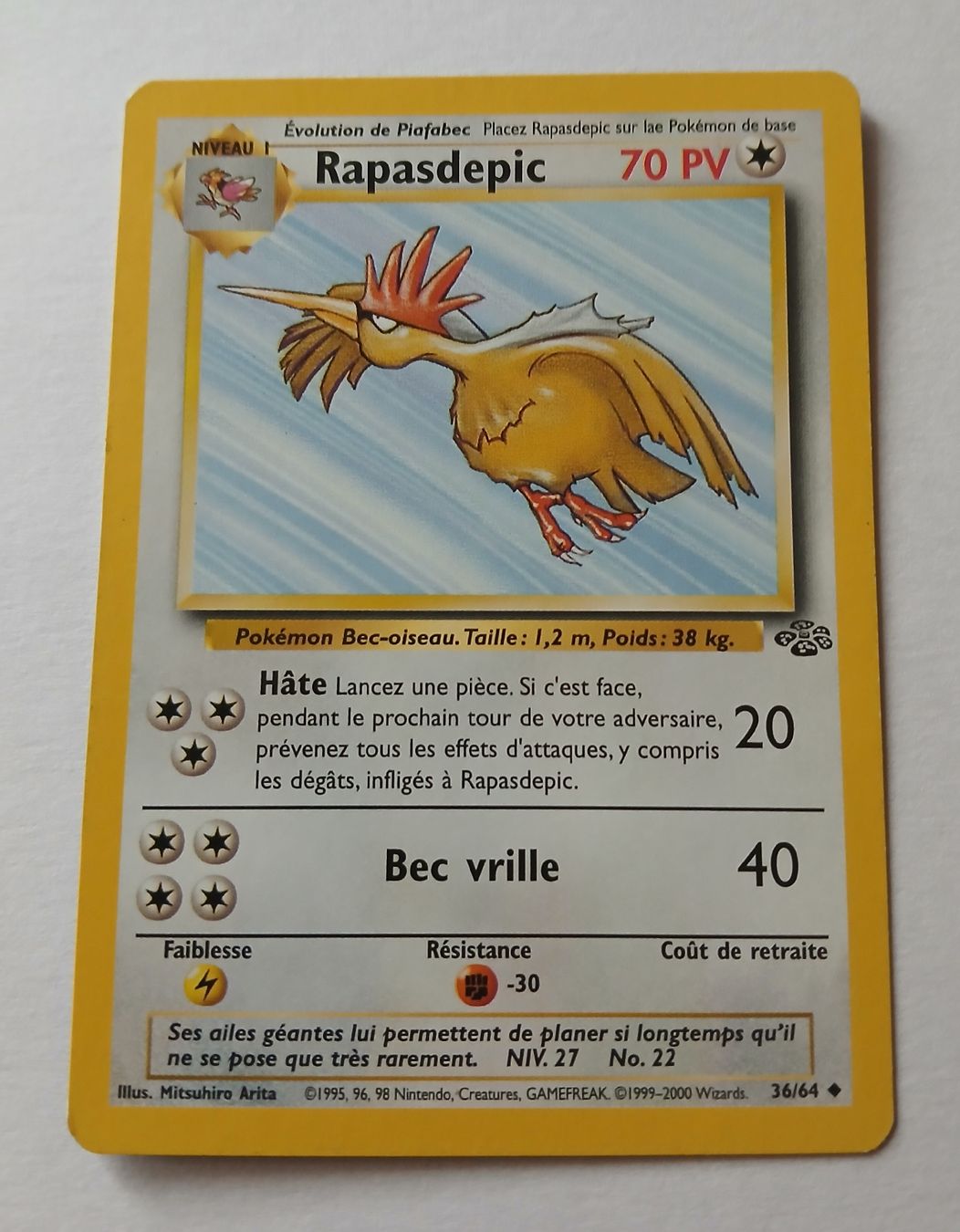 Pokémon Sammelbilder & Trading cards: Carte Pokémon Rapasdepic FR 1999-2000  – Gebraucht aus Sciernes-d'Albeuve von Dojo004