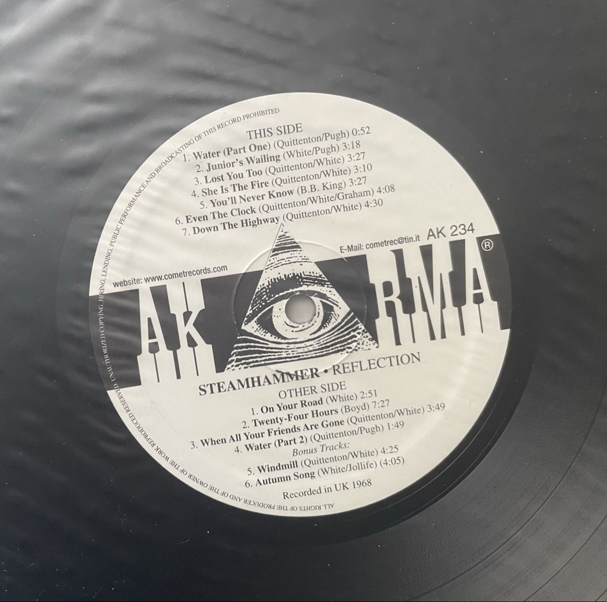 Vinyles: Steamhammer - Reflection - AKARMA Vinyl LP – D'occasion à Olten par Bluespapst 2