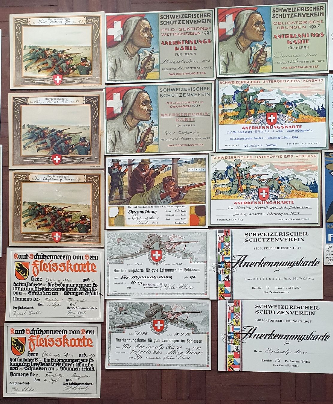 Dokumente: Lot von 32 Ehrenmeldungen – Gebraucht aus Kreuzlingen von Rschweiz1 2