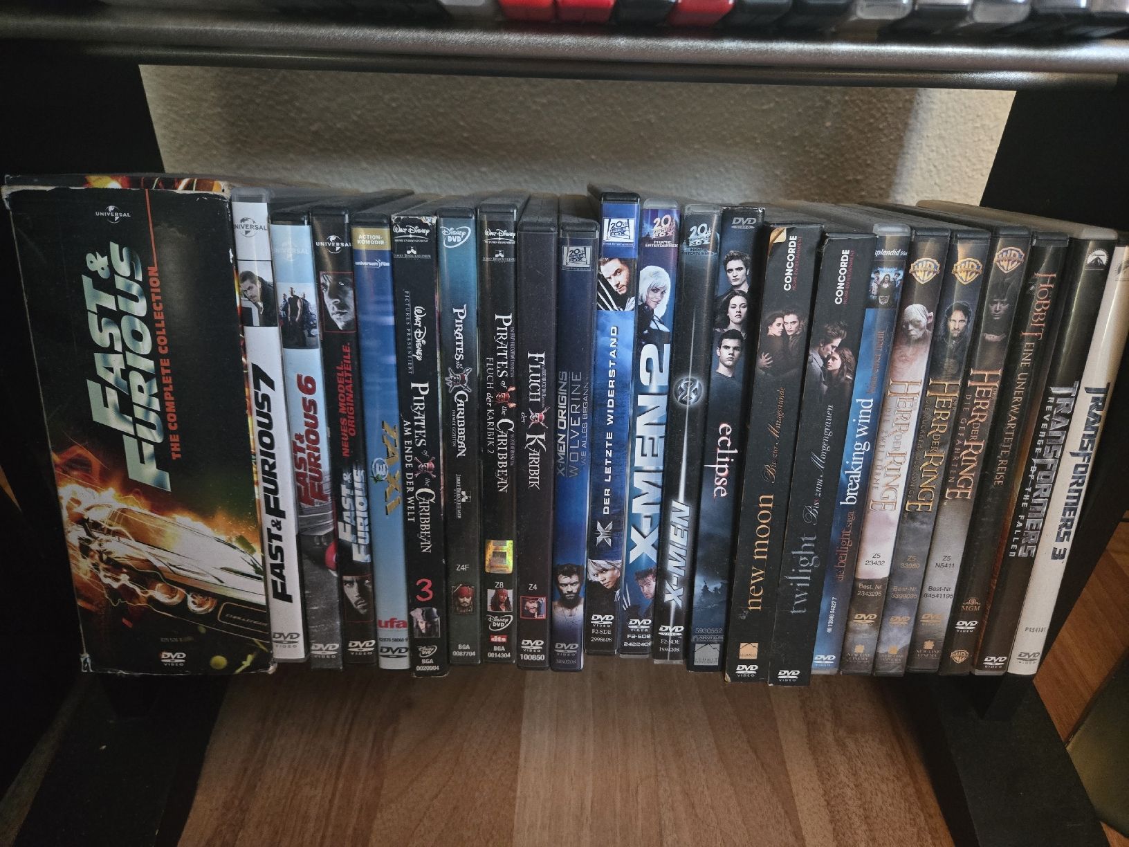 Tutti i DVDs: DVD Sammlung: Fast & Furious, Herr der Ringe, X-Men u.v.m. – Usato da Gutenburg venduto da shinobi0072