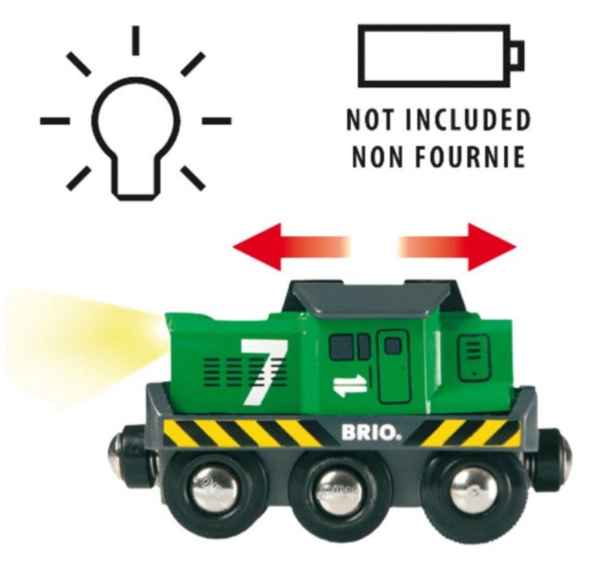 Brio Giocattoli: BRIO 33214 Batterie-Frachtlok – Nuovo e nell'imballaggio originale da Oensingen venduto da Liquidations-Shop
