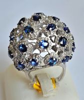 Spektakulärer Saphir-Brillant-Ring