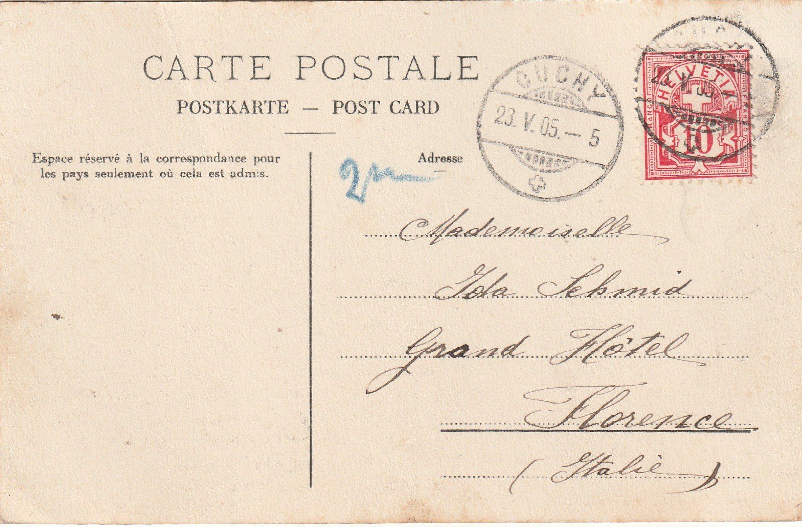 Cartoline postali: Ansichtskarte Ouchy Le Port Dampfschiffe 1905 – Usato da Rupperswil venduto da Ema10 1