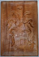 Brügger Wappen geschnitzt