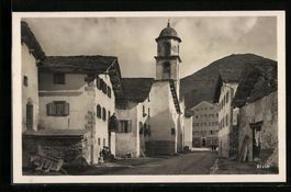 AK Bivio, Ortsansicht mit Kirche