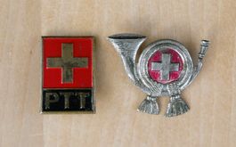 Set Abzeichen Post PTT