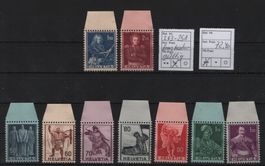 Lot Werbe-Marken Nr. 243-251 Postfrisch + Frankaturgültig