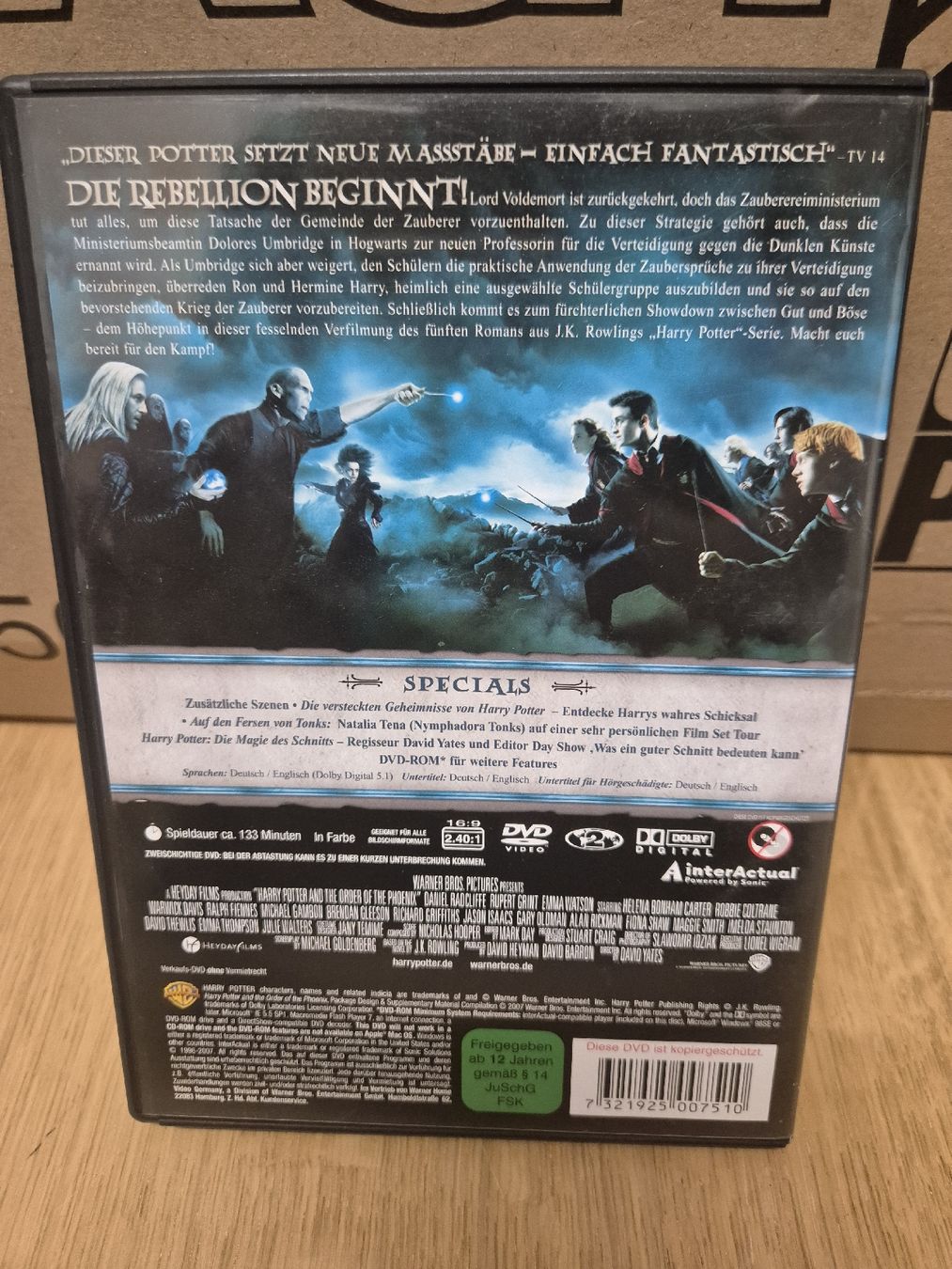 Harry Potter und der Orden des Phönix DVD 2 Disc Edition (Gebraucht) in