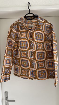 Hippie / 70s / Retro / Vintage Bluse bunt gemustert