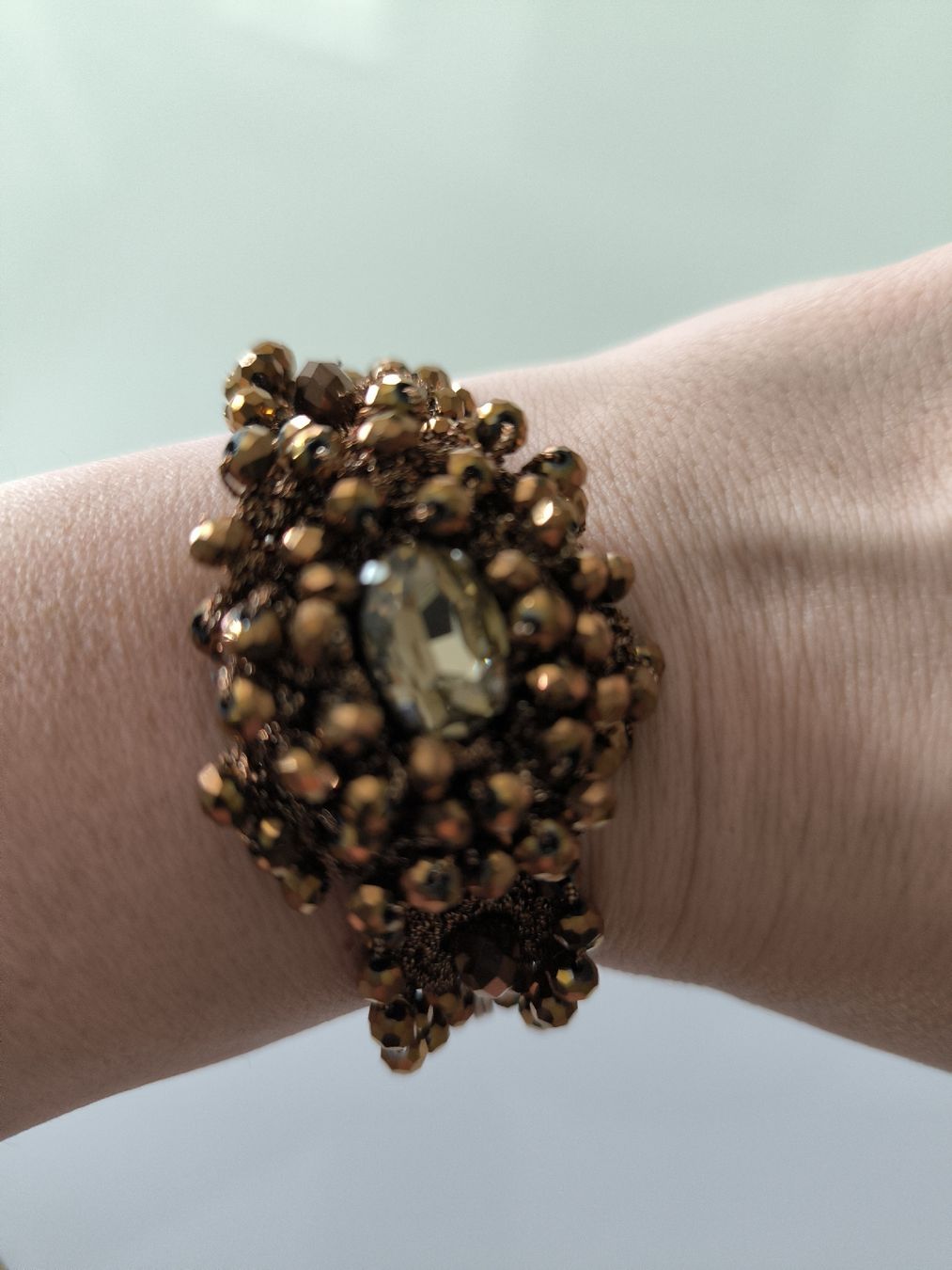 Bracciali & Braccialetti: Modeschmuck Armband mit Steinen und Perlen – Usato da Kloten venduto da Olivenbaum2017 2