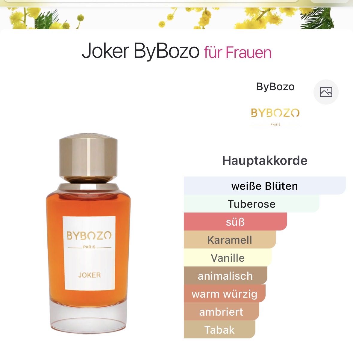 Profumi & Eau de Toilette: Joker Bybozo Paris Eau de Parfüm 75 ml – Usato da Uetikon am See venduto da Anna120 2