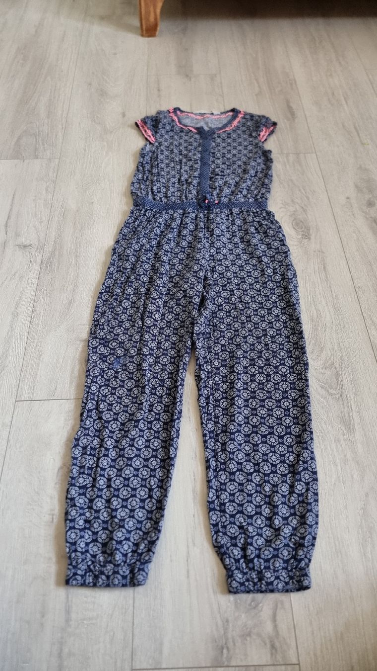H&M Jumpsuits: herbstlicher Jumpsuit, Gr. 128, dunkelblau gemustert – Defekt aus Wigoltingen von Zuckerfee84