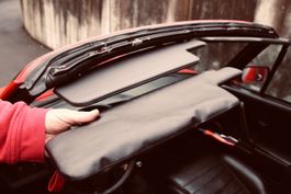 Original Porsche Sonnenblenden Leder 911 G-Modell Targa