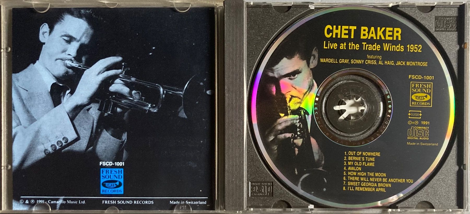 CD: CHET BAKER - LIVE AT THE TRADE WINDS 1952 – Usato da Poliez-Pittet venduto da Newtown-Records 2