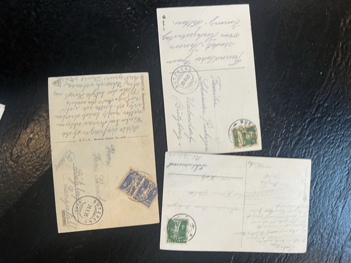 Ansichtskarten: 8 antike Postkarten ca 1909/1910/1922 – Gebraucht aus Laufen von Belezza 7