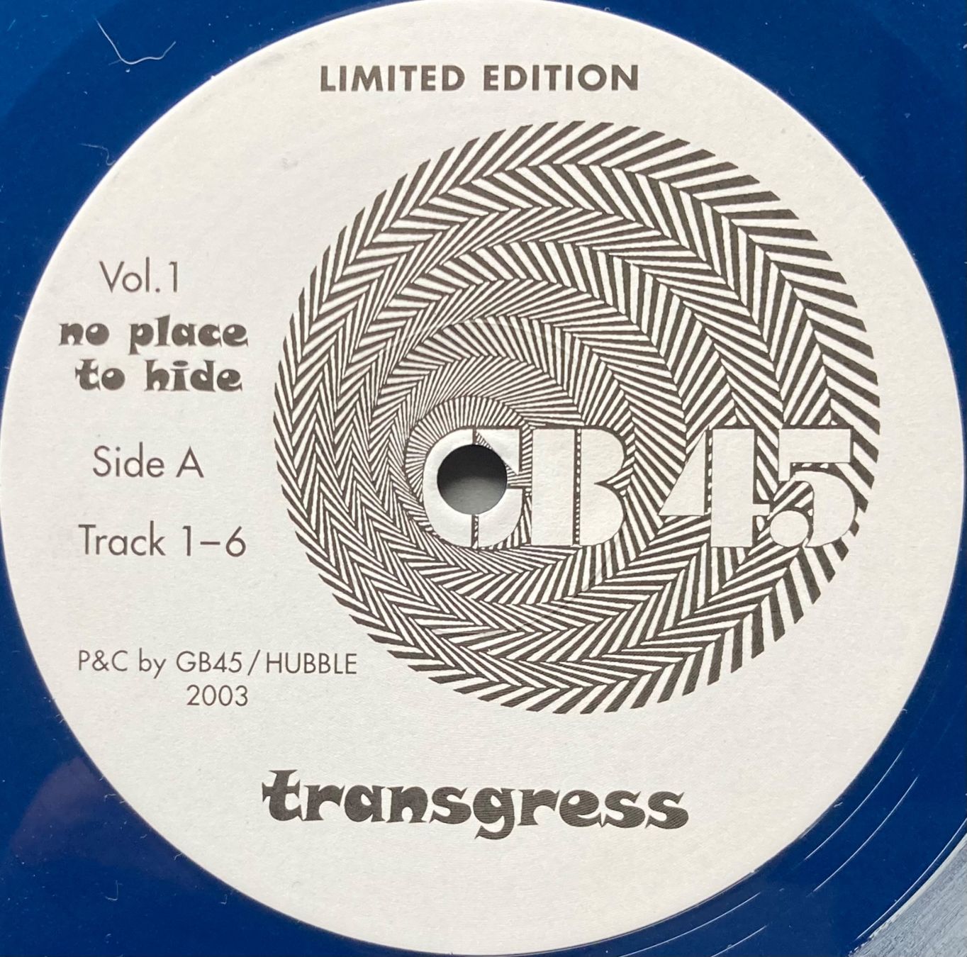 Vinyles: TRANSGRESS - NO PLACE TO HIDE – D'occasion à Poliez-Pittet par Newtown-Records 5