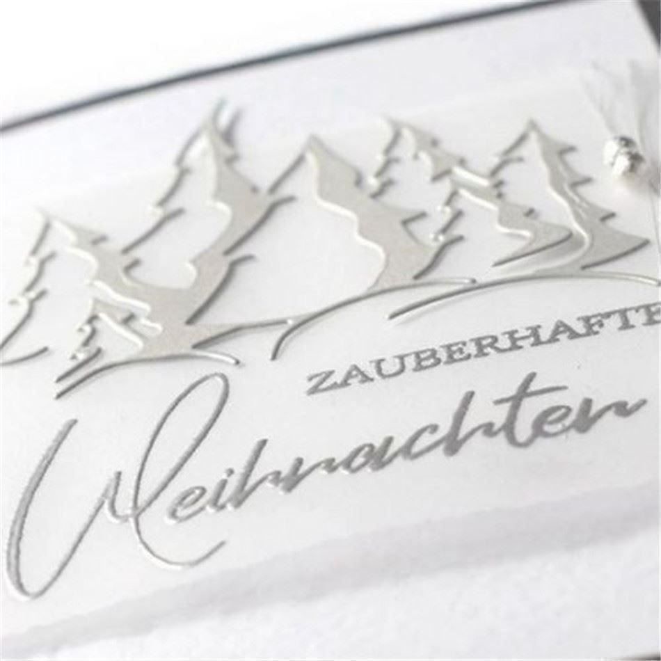 Schablonen: TANNENWALD STANZSCHABLONE – Neu und originalverpackt aus Affoltern am Albis von scrapbooking