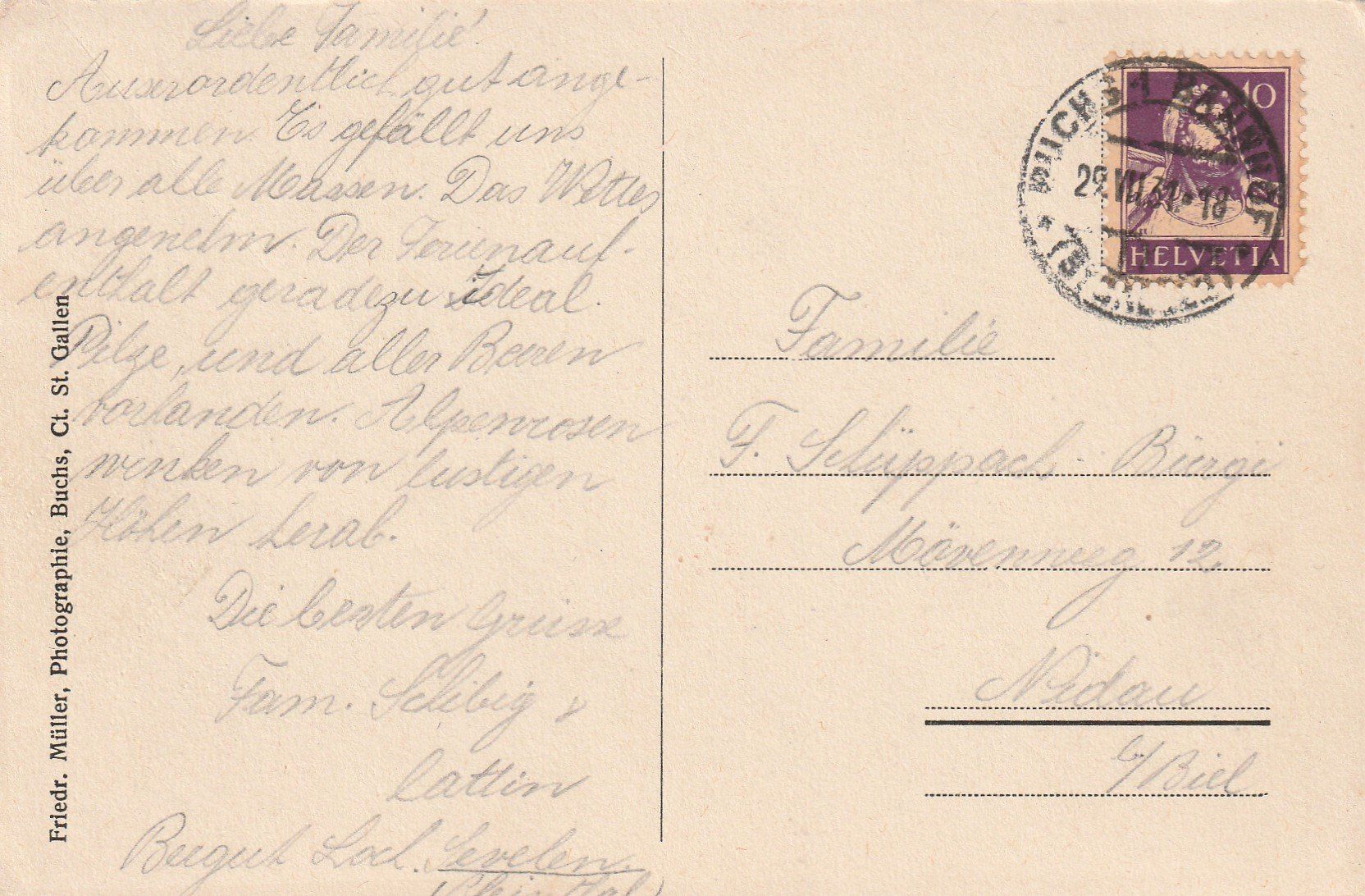 Cartoline postali: SG-Buchs-Werdenberg-Karte gelaufen 1931 – Usato da uttwil venduto da Koehlerfred 1