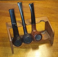 schöner vintage Pfeifenhalter aus Holz made in Denmark